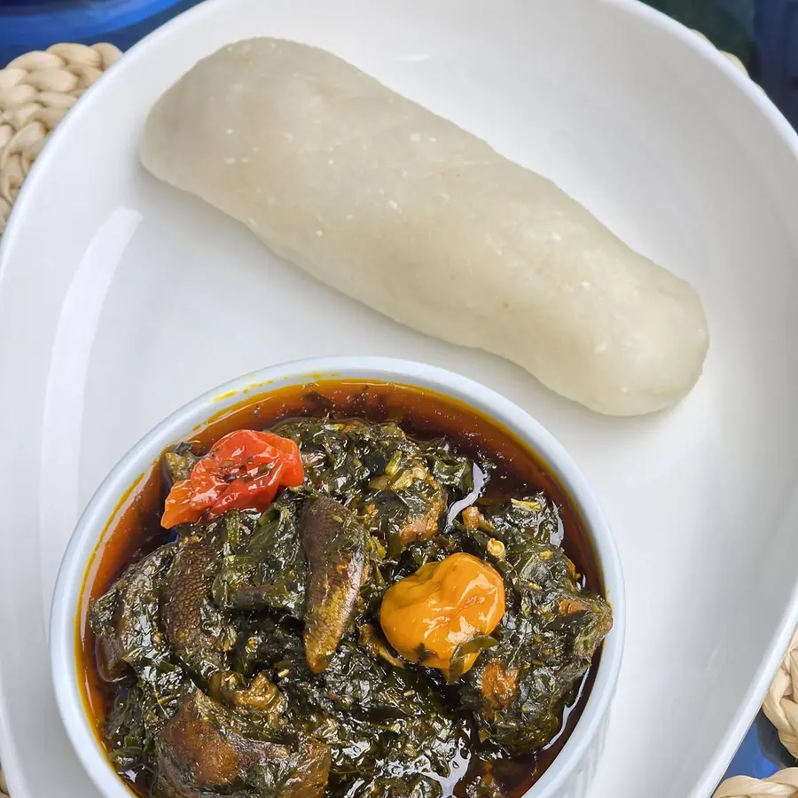 Eru & water fufu