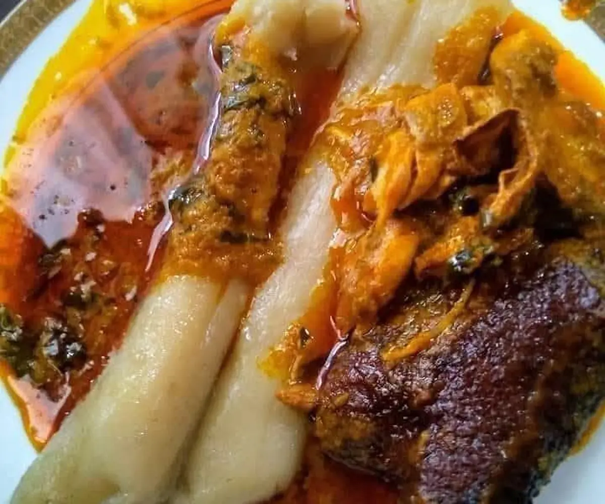 Kwacoco & mbanga soup